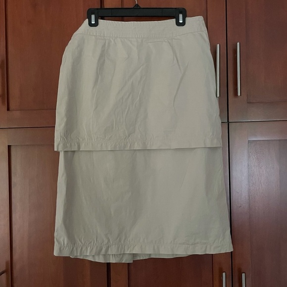 Suno Layered Skirt Tan Size 6 - Picture 6 of 10